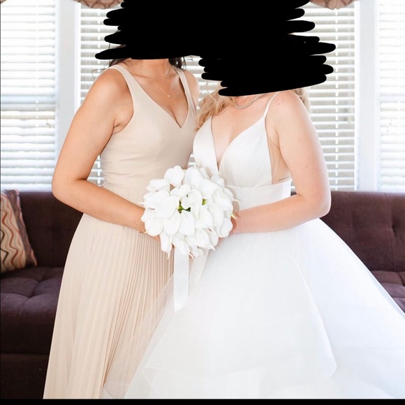 azazie champagne dress